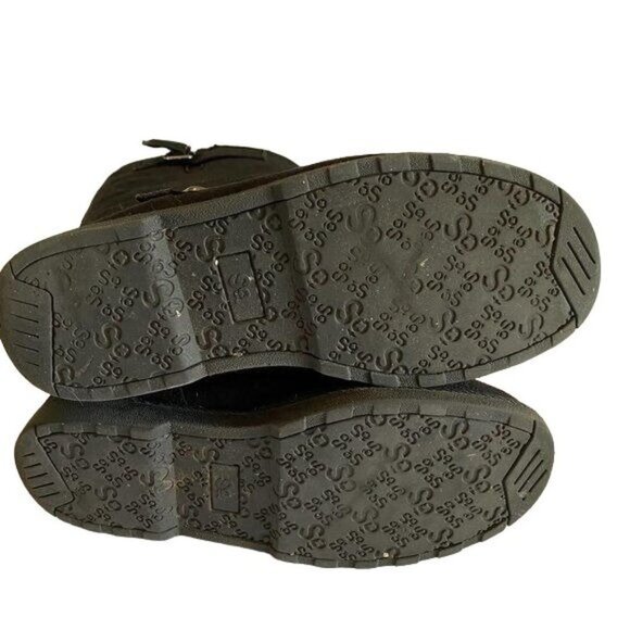 So Black Boots with Buckles Womens Size 7 - Picture 7 of 13